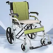 Lightweight Aluminium Wheelchair, lightweight and portable wheelchair folding footrest and armrests for the elderly and disabled