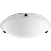 Quorum International 3000-16186 Fort Worth Flush Mount Oiled Bronze