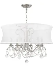 Livex Lighting 6-Light Brushed Nickel Chandelier