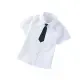 【Baby 童衣】任選 短袖襯衫 兒童折袖上衣 88672(白色黑領帶)