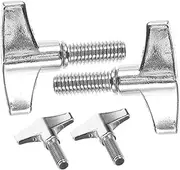 Levemolo Drum Accessories 4pcs Metal Cymbal Nut Drum Set Wing Screw Percussion Tools