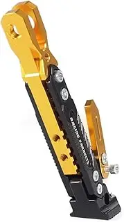 FUSHENGLI Universal Motorcycle Kickstand Parking Kick Stand Bracket Foot Side Supportor Crutch Heavy Lift Stand Stable Crane Frame(Gold)