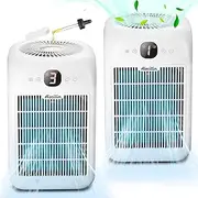 Aircillin 2-Pack Air Purifiers for Home Large Room Up to 908 Sq Ft Each One, HEPA Air Purifiers for Bedroom with Aromatherapy, HEPA Filter for Smoke, Pet Dander, 99.9% of 0.1 Microns Particles