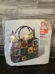 Vintage Columbia Minerva Needlepoint Tote Kit Bob Miller Ecology Tote Bag 8043