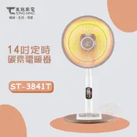 在飛比找PChome24h購物優惠-伊娜卡 14吋 (擺頭)碳素定時電暖器 ST-3841T