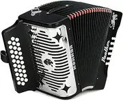 Hohner Accordions Panther 3-Row Diatonic Accordion (Black)