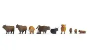 HO Scale Animals - 15728 - Highland cattle