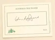 COLIN McDONALD CRICKET SIGNED IN PERSON AUSTRALIA TEST CARD BRADMAN ASHES
