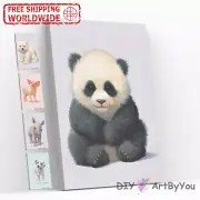 Paint By Numbers Kit Baby Panda Bear Animal Adult Brush Home Acrylic Wall Draw