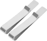 [Holibanna] 2pcs Metal Tie Clips for Men Simple Necktie Clasp Polished Finish Prevents Swinging for Neat Appearance for Business and Formal Wear