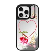 iPhone 16 Pro Mirror Ring Stand Case MagSafe Compatible Party Teddy Bears