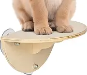 Cat Window Sill Perch - 2 in 1 Cat Hammock Window Seat with 3 Suction Cups | Wooden Cat Window Bed | Wall Mounted Cat Climbing Frame Pet Bed | Cat Hammock Bed for Indoor Cats