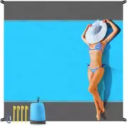 Sandproof Beach Blanket 79''×83'' Extra Large Beach Mat Portable 2 - 4 Adults