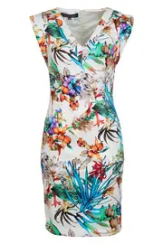 Kenzie Print Dress--VER-KEN-MTC