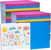 CoroRio 48 Packs Blank Journal Notebooks for Kids with 12 Color, 3.5x5.5 Blank Mini Journals Unlined Sketch for Students to Draw or Blank Books for Kids to Write Stories (24 Sheets/48 Pages, 48 Pack)