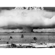 Atomic Weapon Explosion Operation Crossroads Photo Canvas Wall Art Print Poster