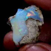 10.90Ct Natural Multi Fire Ethiopian Welo Opal Spicemen Rough Gemston USA DEALER