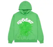 Sp5der Wait Web Hoodie Slatesweater Hooded Shirt -NMAOV Green M