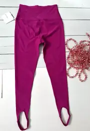 NWT Women’s Beyond Yoga Spacedye Well Rounded Stirrup Legging Heather Magenta L