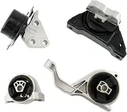 HLUCHY Engine Motor & Auto Transmission Mount Set 4PCS Replacement for Saturn Vue L4 2.4L 2008-2010 Automatic Replace 19181798
