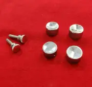 4 pcs set aluminum Burns style knobs + 2 strap bolts John Lennon Rickenbacker