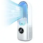 Portable Desk Bladeless Fan with Night Light 11.6" Personal Cooling Fan Desk Fan