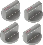 NULYLU 4pcs Gas Stove Knob Set Easy to Use Clean Stove Control Knobs Suitable for Most Gas Cookers