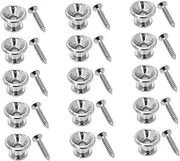 COMNESTBI 15pcs Non Slip Guitar Strap Pegs Durable Bass Strap Locks for Acoustic Electric Guitars Easy to Use Secure Locking System for Musicians and Performers