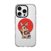 iPhone 16 Pro Clear Case MagSafe Compatible Yakuza Bunny