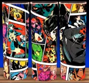 Persona 5 Joker - Futaba - Morgana - Yusuke - Ann Gamer Anime Cup Mug Tumbler