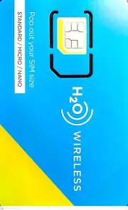 H2O Wireless SIM card with 6 months of 3GB data ($20 plan)