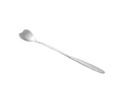 Spoon Long Handle Fine Texture Stainless Steel Mixing Coffee Spoon for Home-Silver Heart