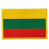 在飛比找momo購物網優惠-【A-ONE 匯旺】立陶宛 國旗背膠胸章 貼布 肩章 布藝布