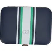 Annabel Trends Stripe Manicure Kit Mens Scissor/Clipper Set 11x2.5cm Navy