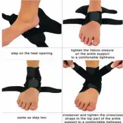 Adjustable Sports Compression Elastic Ankle Brace Support Sprain Fitness. ^❤
