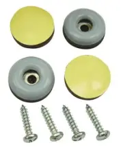 Prosource FE-S201-PS Furniture Glides, 1", Card of 4