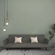 2-Seater Velvet Sofa Bed, Dark Grey, Convertible Sleeper Couch for Small Living Spaces, Guest Bedroom Furniture