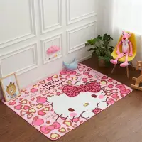 在飛比找Yahoo!奇摩拍賣優惠-KITTY凱蒂貓可愛大地墊兒童遊戲地墊爬行毯臥室地毯女孩床邊