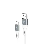 1.0m Micro to USB V0 High-elastic TPE Data Cable(White)