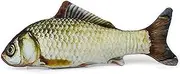 Cat Fish Toys Silvervine Chew Toys with Catnip for Kittens, Interactive Indoor Catmint Dental Toy for Teeth Cleaning, 20×7×3.5cm (Grass Carp)