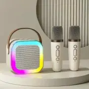 Karaoke Bluetooth Speaker Wireless Portable Mini with 2 Microphones