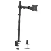 Single Monitor Desk Mount, Extra Tall Fully Adjustable Stand for 1 LCD Screen