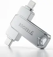 LESOGE USB C External Memory for 128 GB, Phone Pictures on USB Stick Without PC