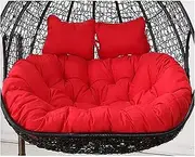 Thicken Hanging Egg Hammock Chair Cushion Swing Chair Pads - Waterproof Double Papasan Chair Cushion for Villa Patio Garden Outdoor