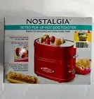 Nostalgia Retro Pop-Up Hot Dog Toaster & Bun Warmer Red Kids Lunch Party
