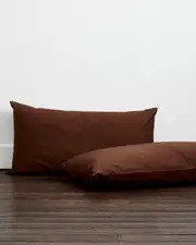 Espresso Organic Cotton King Pillowcases (Set of Two)
