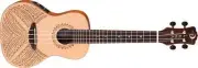 LUNA Concert TAPA Solid Spruce Top UKULELE NEW w/ Gig Bag UKE -laser etch design