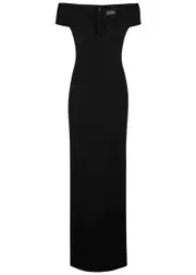 Solace London Marlowe Off-the-shoulder Maxi Dress - Black - 10 10