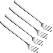 OKUMEYR 4pcs Set Classic Design Stainless Steel Forks Dinner Fork Stainless Steel Tableware