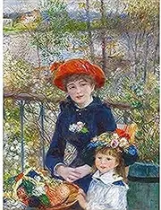 Renoir Two Sisters On The Terrace Unframed Wall Art Print Poster Home Decor Premium